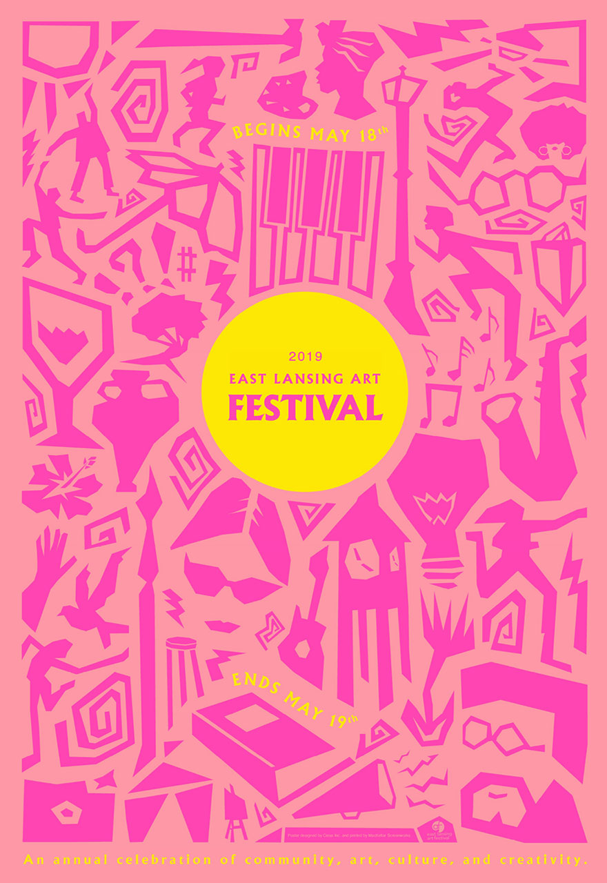 East Lansing Art Festival Poster 2019
