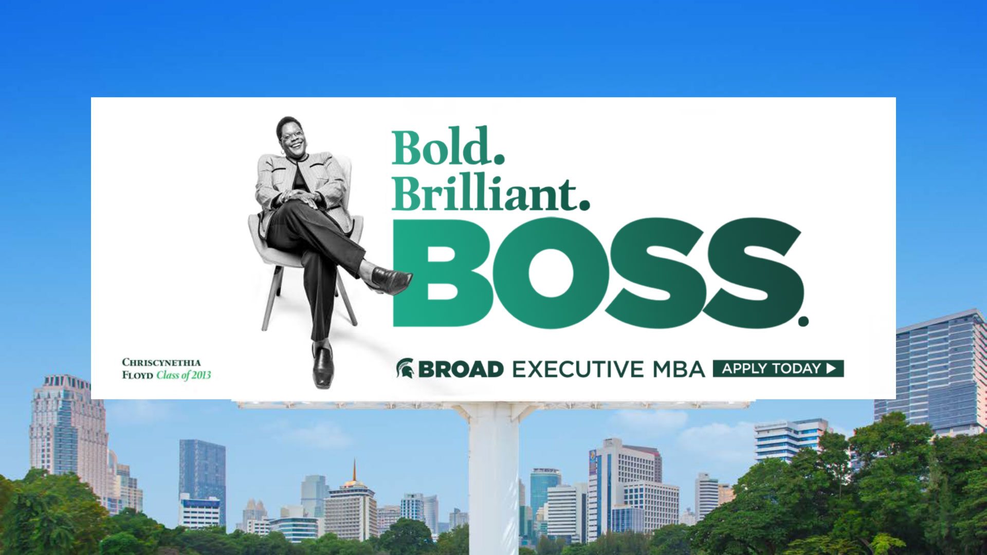 MSU Boss Campaign Billboard