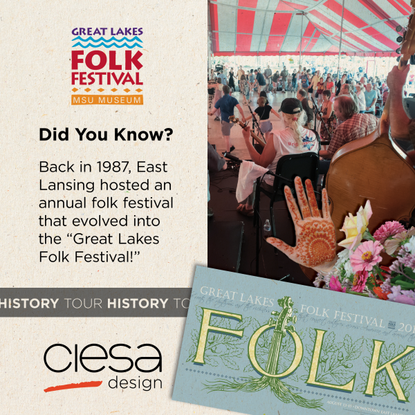 Great Lakes Folk Festival social media post